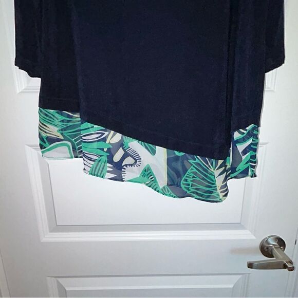 Chico’s Travelers Long Sleeve Peekaboo Sheer Tunic Top Chicos - Picture 3 of 5